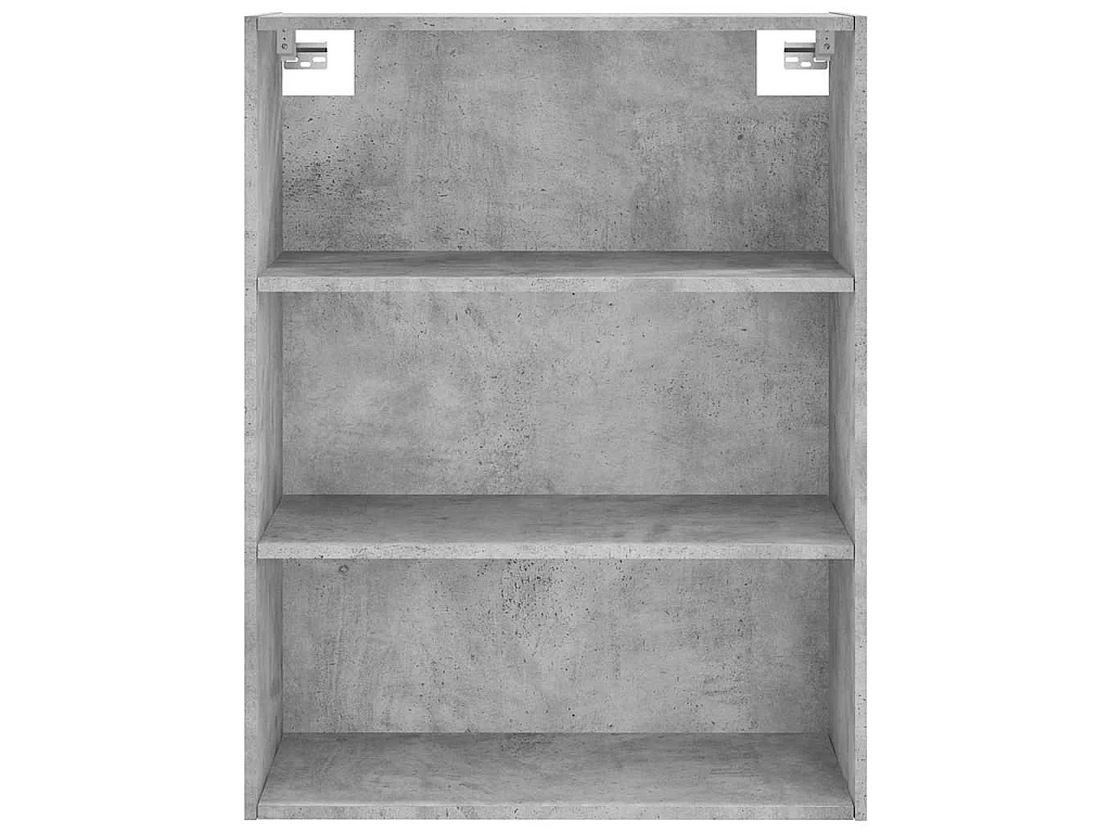 Buffet haut Gris béton 69,5x34x180 cm Bois d'ingénierie