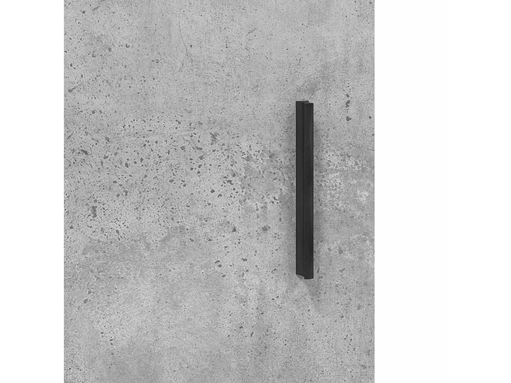 Buffet haut Gris béton 69,5x34x180 cm Bois d'ingénierie
