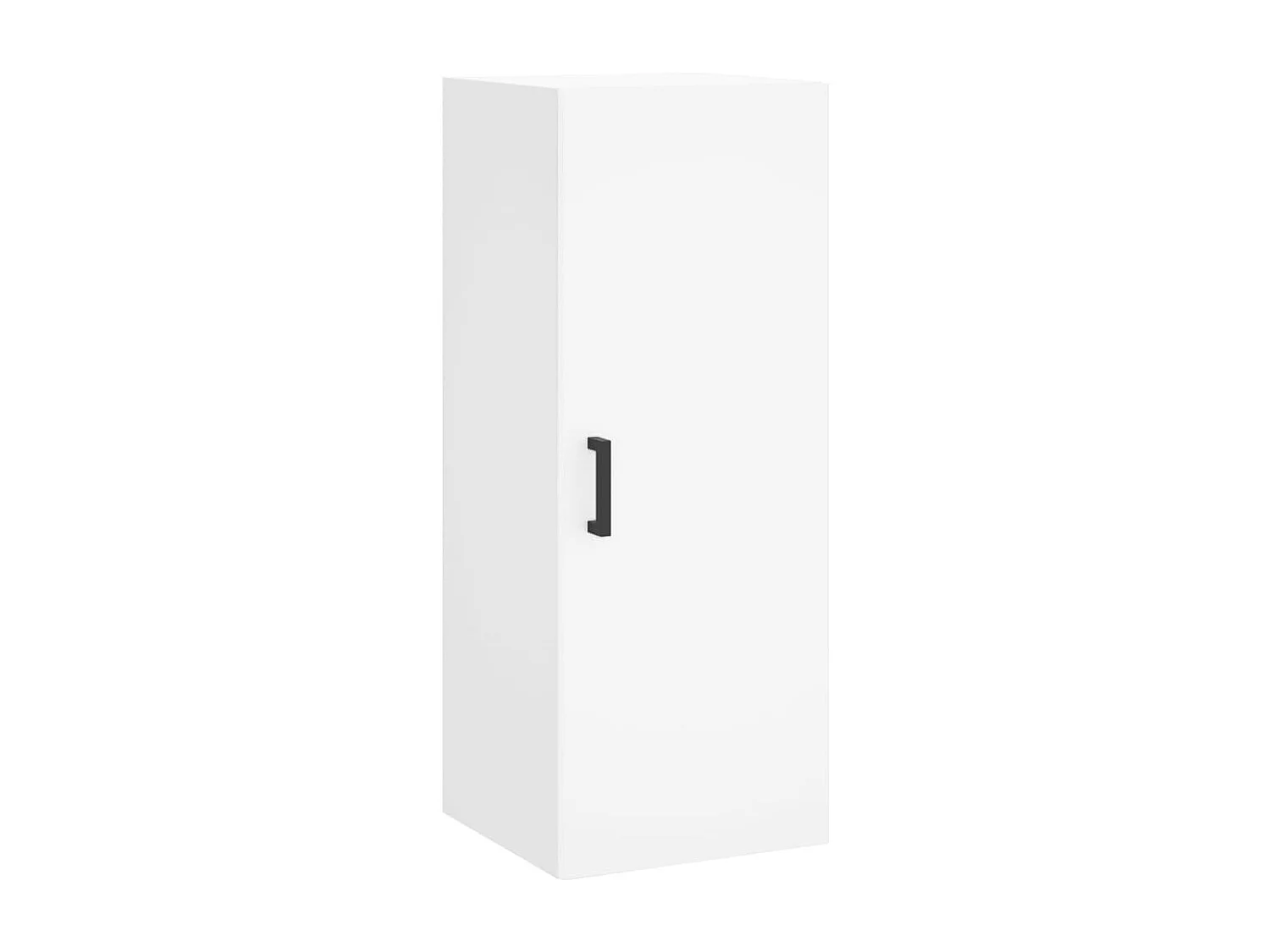 Hoge kast 34,5x34x180 cm bewerkt hout wit