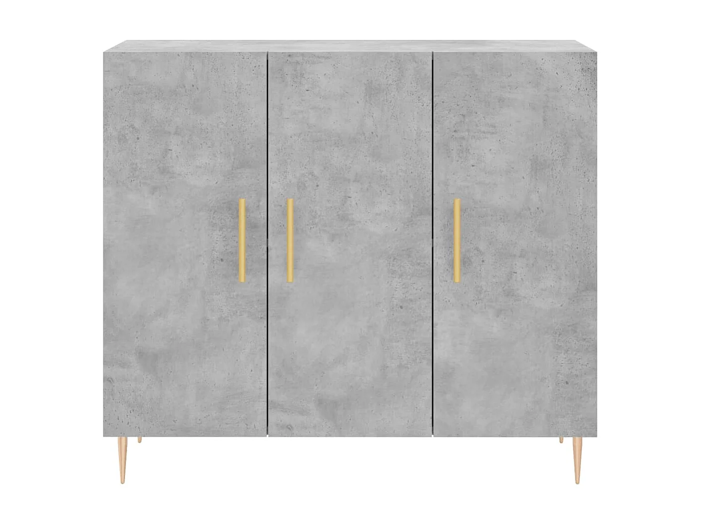 Buffet gris béton 90x34x80 cm bois d'ingénierie