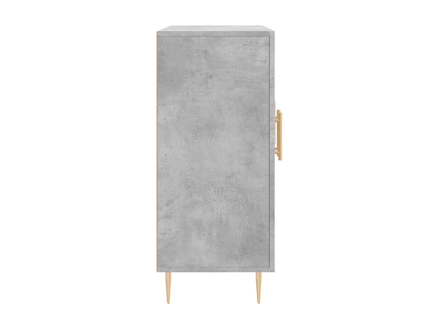 Buffet gris béton 90x34x80 cm bois d'ingénierie