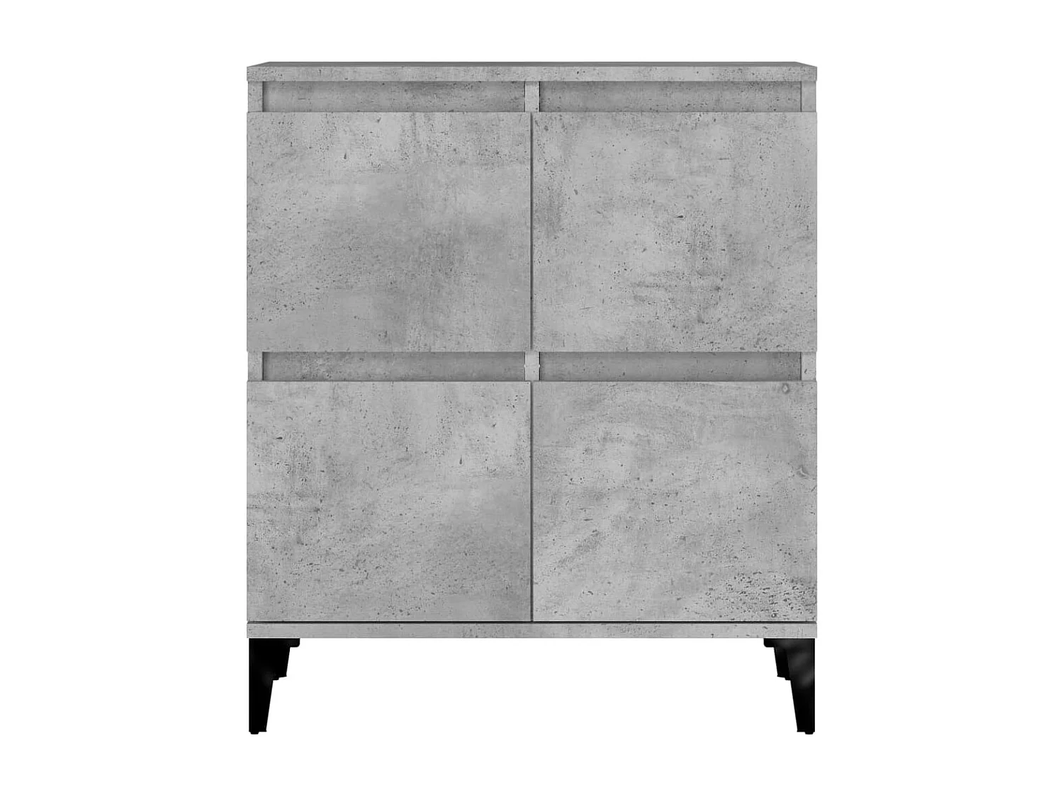 Credenze 3pz Grigio Cemento 60x35x70 cm in Legno Multistrato