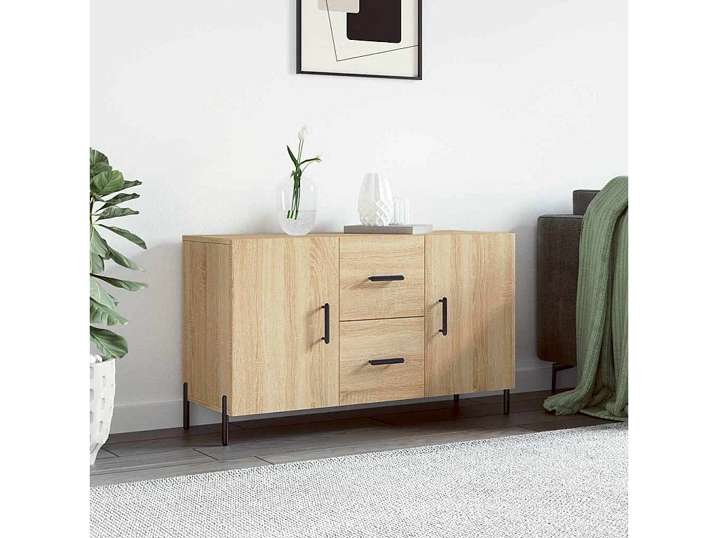 Sideboard Sonoma-Eiche 100x36x60 cm Holzwerkstoff