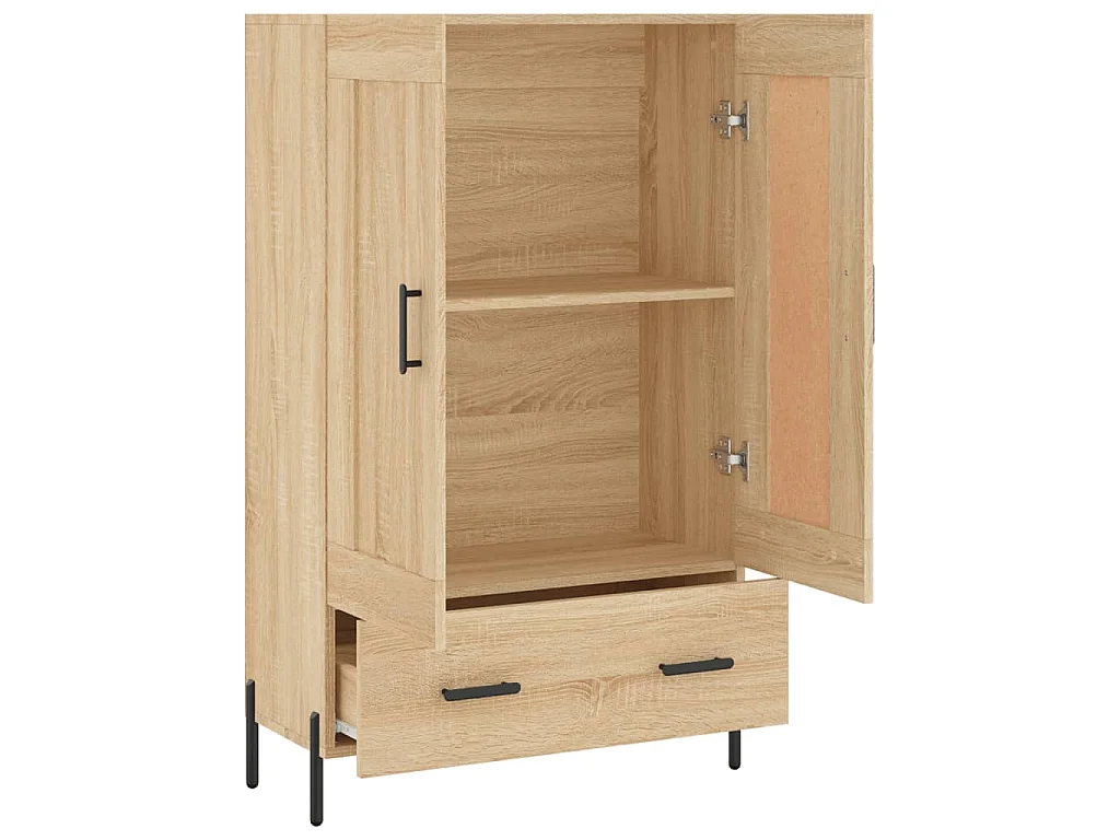 Highboard Sonoma-Eiche 69,5x31x115 cm Holzwerkstoff