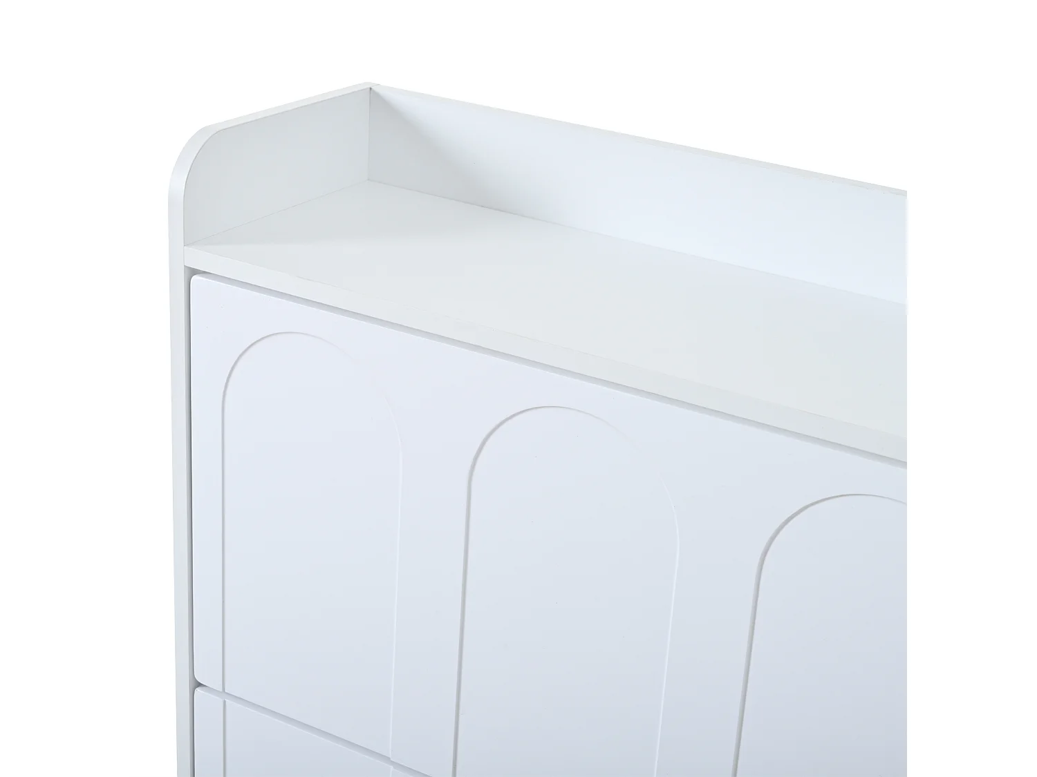 2 Meuble à chaussures moderne - 2 x 70 x 25 x 120 cm - avec 6 compartiments - pour les entrées et salons - MDF - blanc