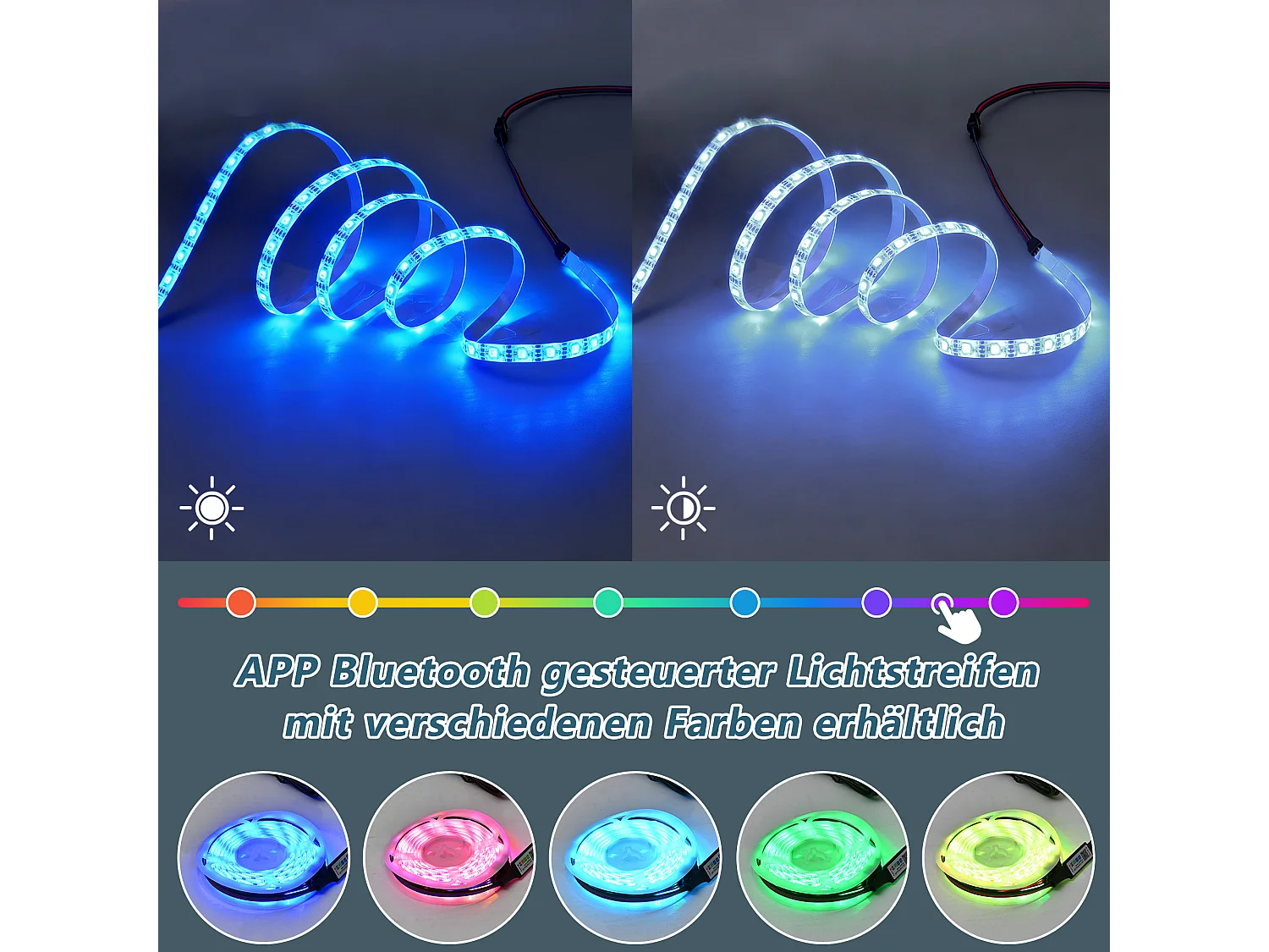 Table basse laquée brillante - 70 x 70 x 35 cm - avec 2 tiroirs + Leds + séparateur en acrylique transparent - aggloméré - noir