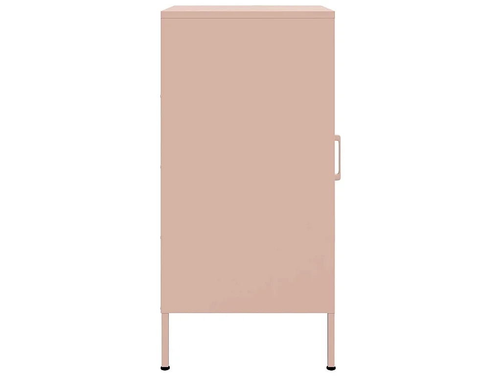 Dressoir 36x39x79 cm staal roze