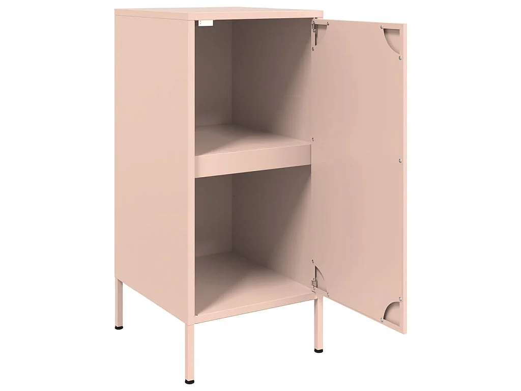 Dressoir 36x39x79 cm staal roze