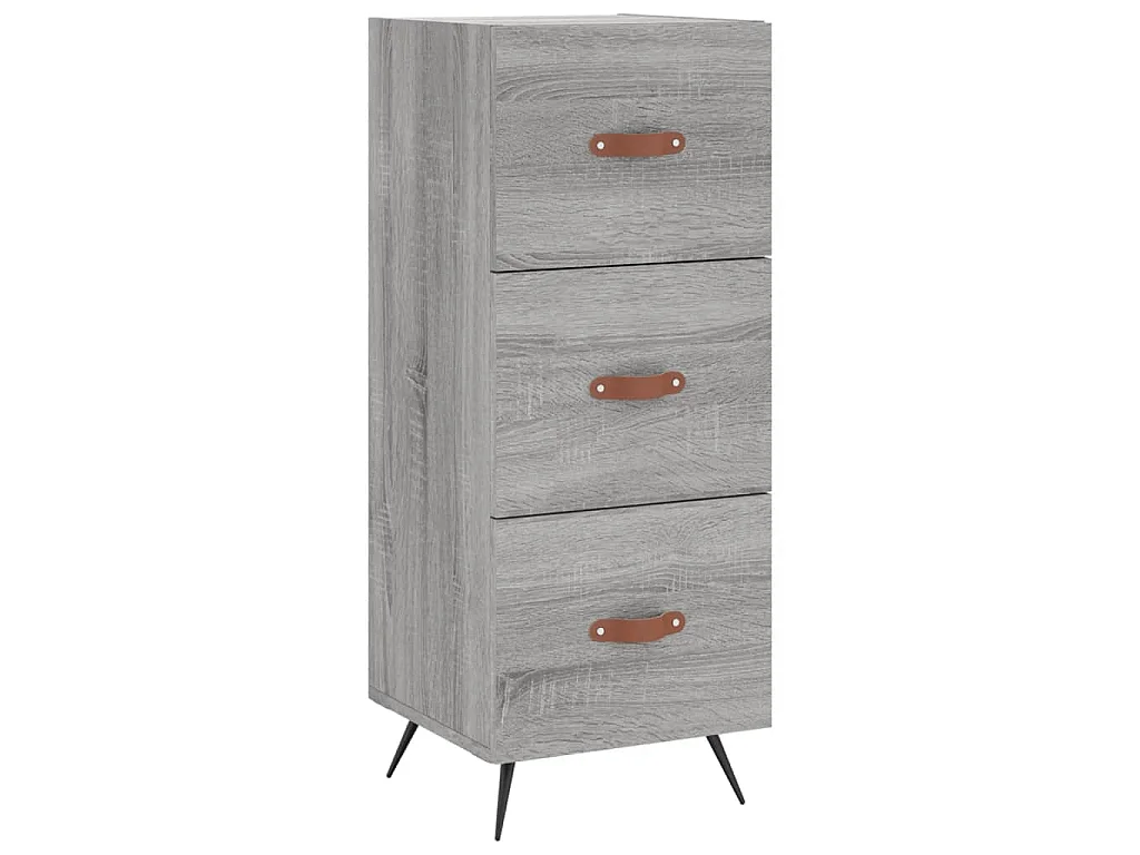 Buffet Sonoma gris 34,5x34x90 cm Bois d'ingénierie