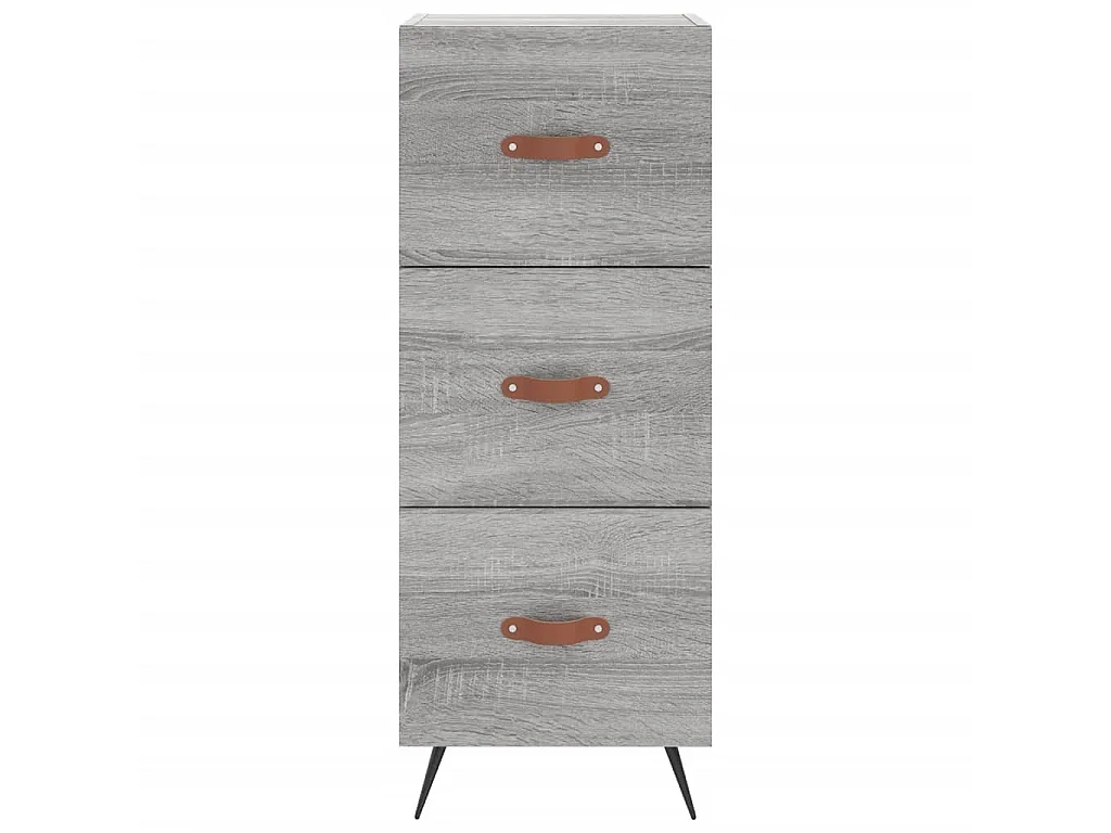 Buffet Sonoma gris 34,5x34x90 cm Bois d'ingénierie