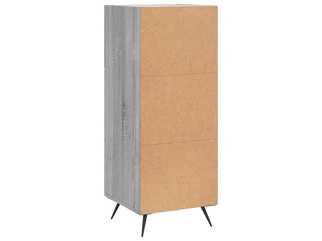 Buffet Sonoma gris 34,5x34x90 cm Bois d'ingénierie
