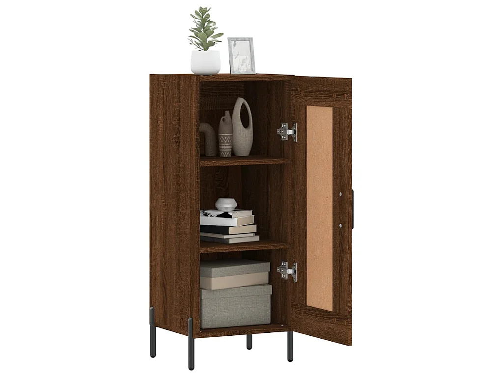 Buffet Chêne marron 34,5x34x90 cm Bois d'ingénierie