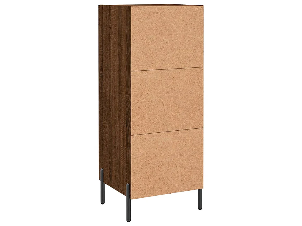 Buffet Chêne marron 34,5x34x90 cm Bois d'ingénierie