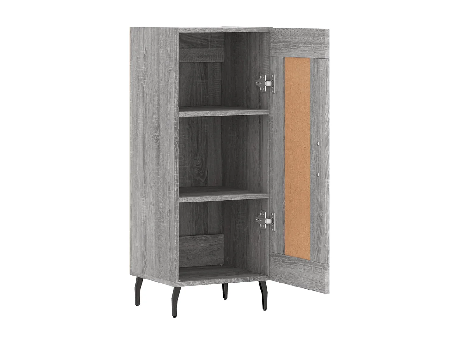 Buffet Sonoma gris 34,5x34x90 cm Bois d'ingénierie