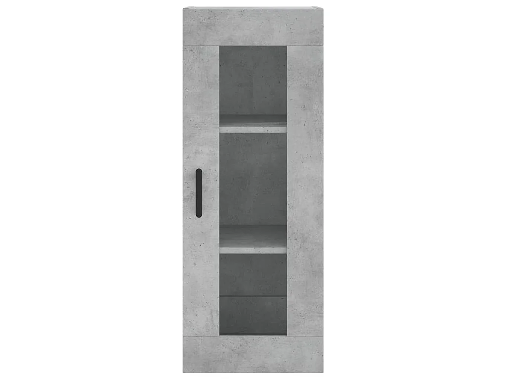 Credenza Grigio Cemento 34,5x34x180 cm in Legno Multistrato