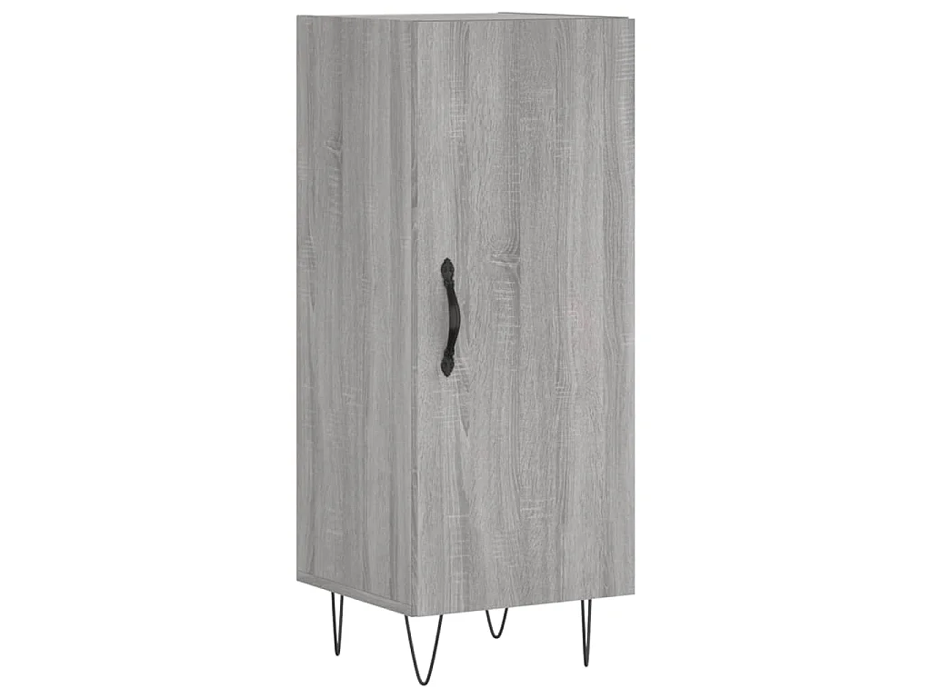 Credenza Grigio Sonoma 34,5x34x90 cm in Legno Multistrato