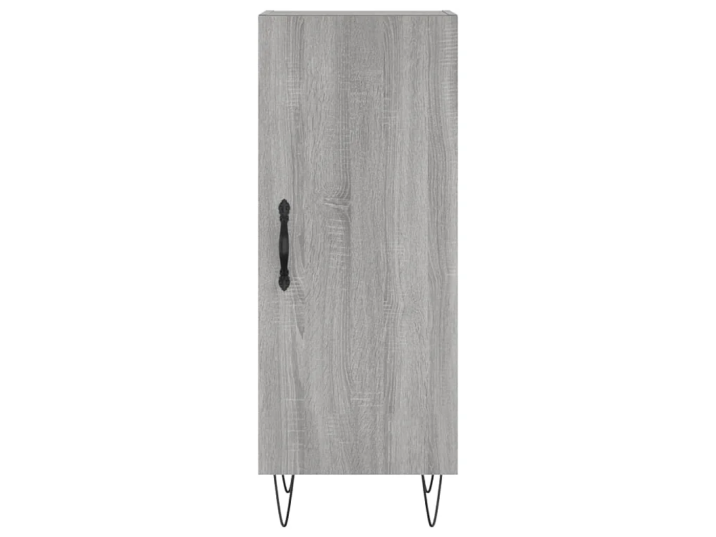 Credenza Grigio Sonoma 34,5x34x90 cm in Legno Multistrato