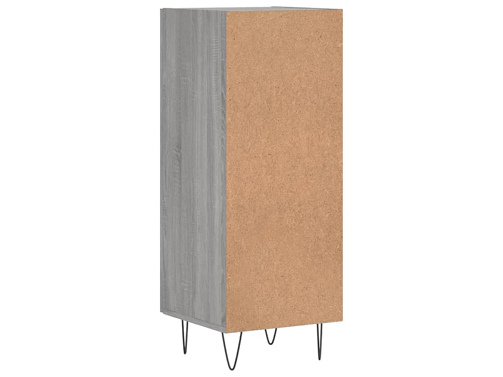 Credenza Grigio Sonoma 34,5x34x90 cm in Legno Multistrato