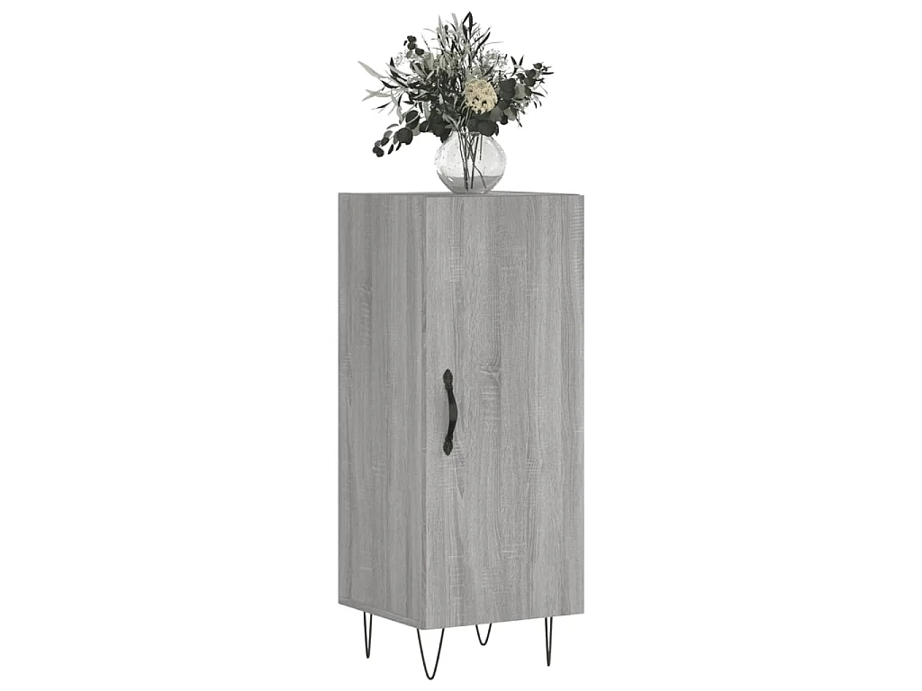 Buffet Sonoma gris 34,5x34x90 cm Bois d'ingénierie