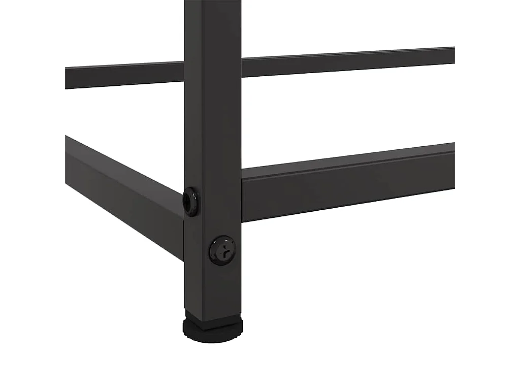 Buffet noir 100,5x39x107 cm acier