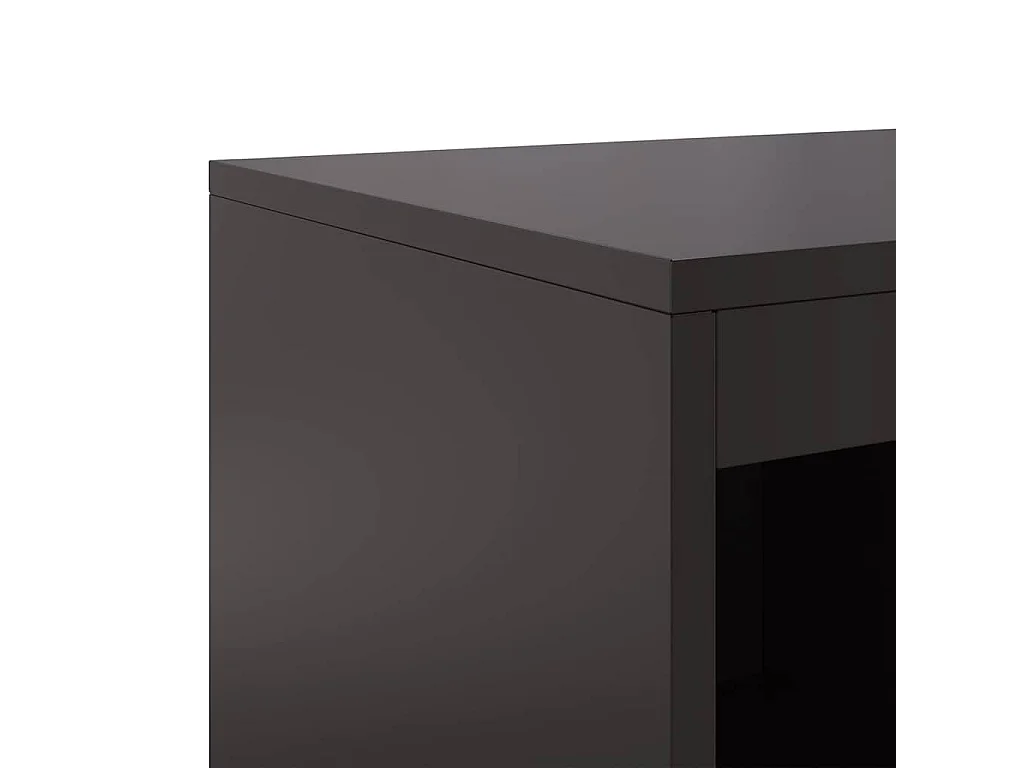 Buffet noir 100,5x39x107 cm acier