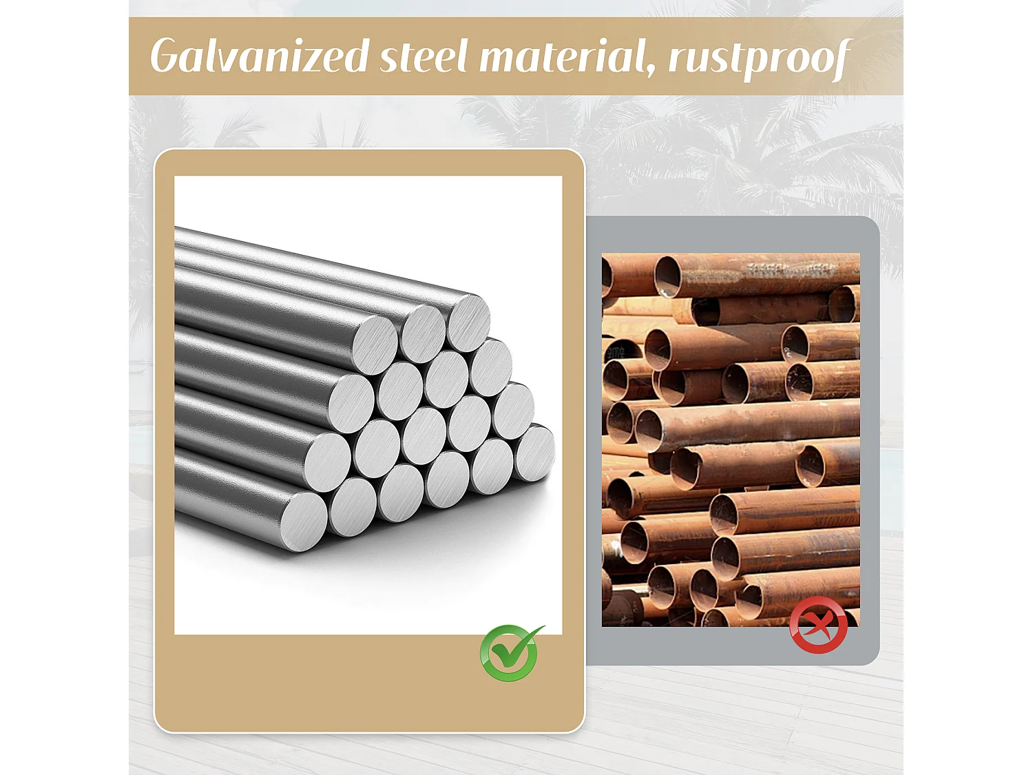 Canapé de jardin 2 places - 151.3 x 131.5 x 91 cm - canapé avec dossier réglable + repose-pieds rétractable - Polyester - beige