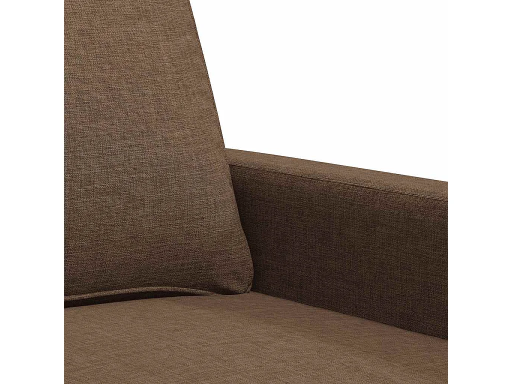 Canapé à 3 places Marron 180 cm Tissu