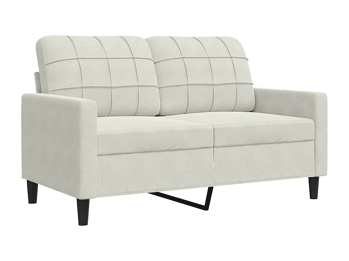 Ensemble de canapés 2 pcs avec coussins et traversins velours