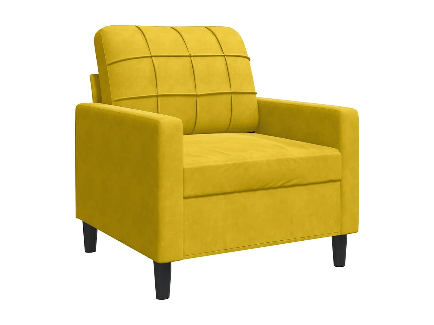 Sessel Gelb 60 cm Samt