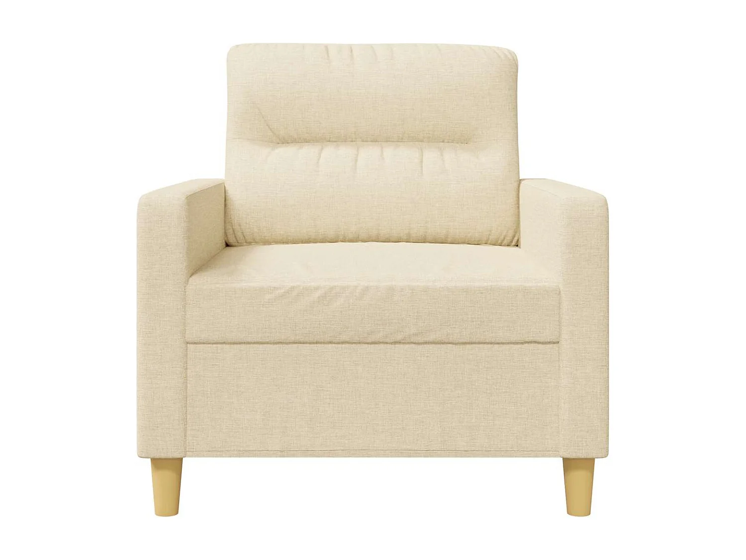 Fauteuil Crème 60 cm Tissu