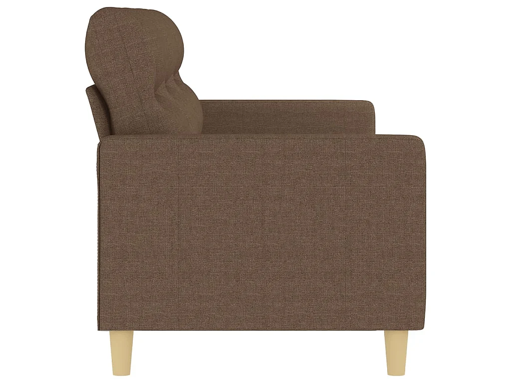 Canapé à 3 places Marron 180 cm Tissu