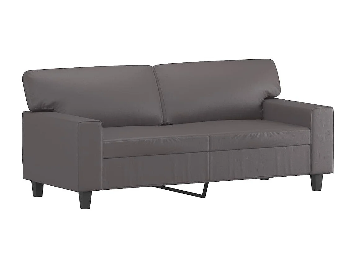 3-delige Loungeset kunstleer grijs