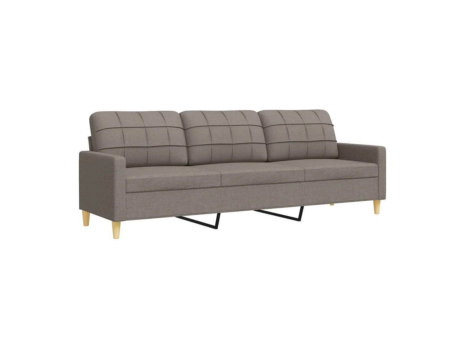 Ensemble de canapés 4 pcs repose-pied et coussins décoratifs