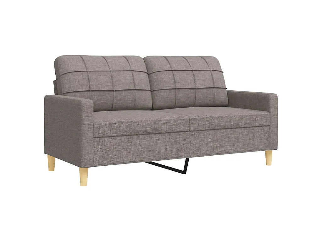 4 pcs conjunto de sofás c/ almofadas/apoio pés tecido