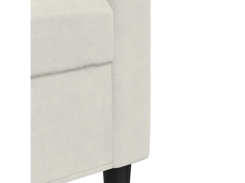 Ensemble de canapés 3 pcs avec coussins Crème Velours