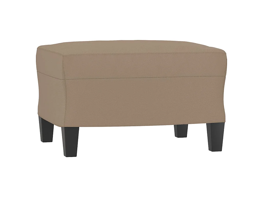 Ensemble de canapés 3 pcs avec coussins cappuccino similicuir