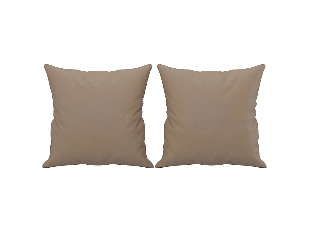 Ensemble de canapés 3 pcs avec coussins cappuccino similicuir