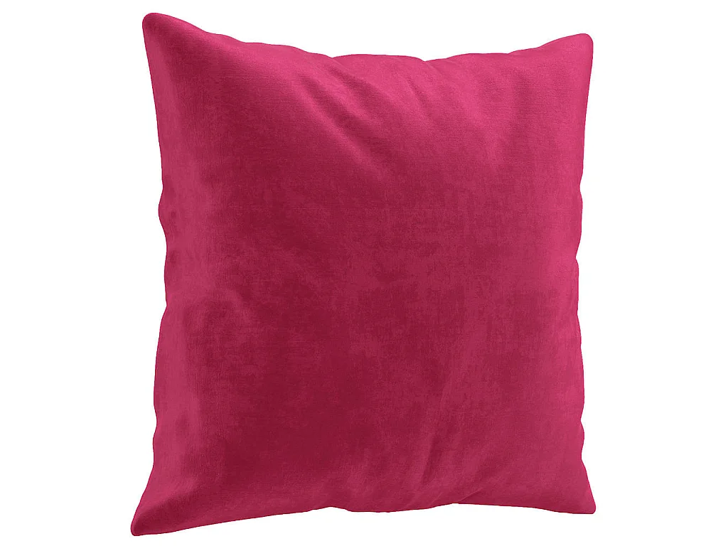 Ensemble de canapés 4 pcs avec coussins rouge bordeaux velours