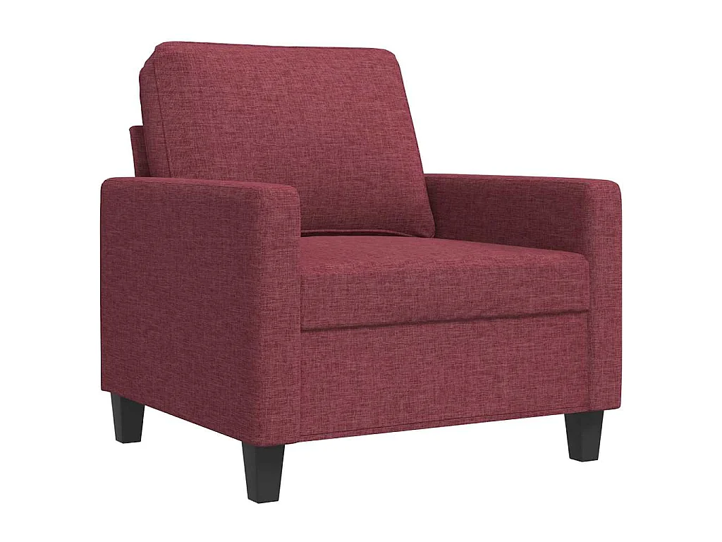 Fauteuil Rouge bordeaux 60 cm Tissu