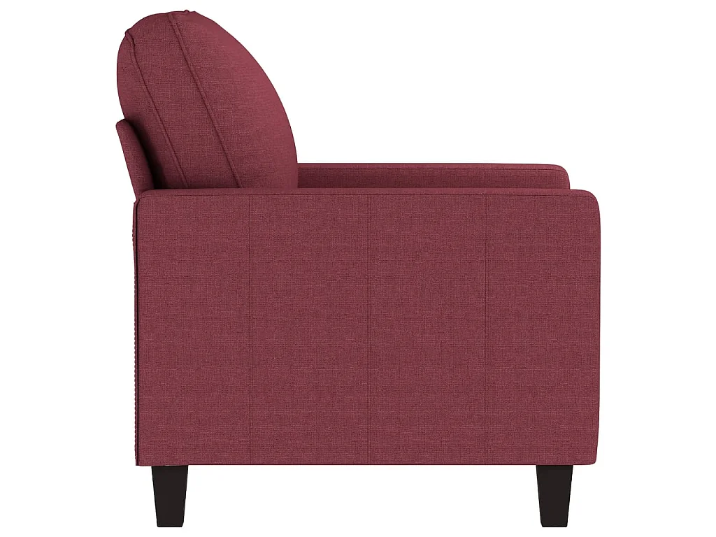 Fauteuil Rouge bordeaux 60 cm Tissu