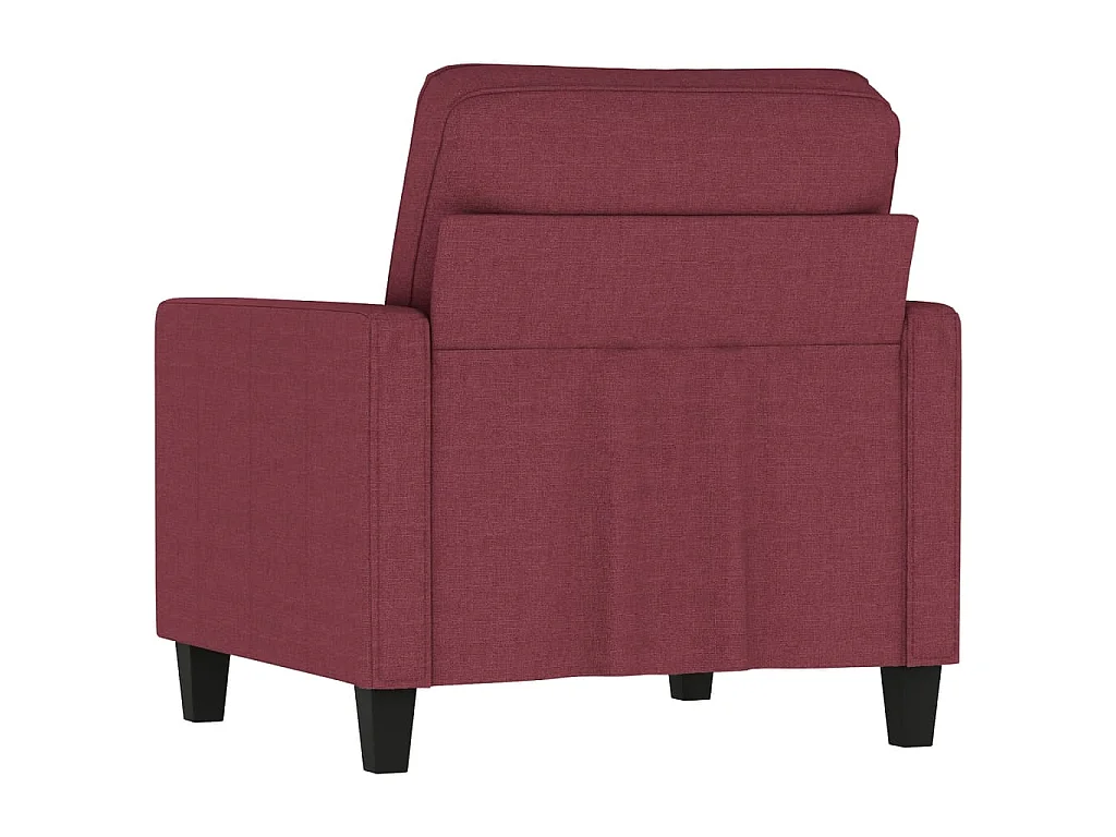 Fauteuil Rouge bordeaux 60 cm Tissu