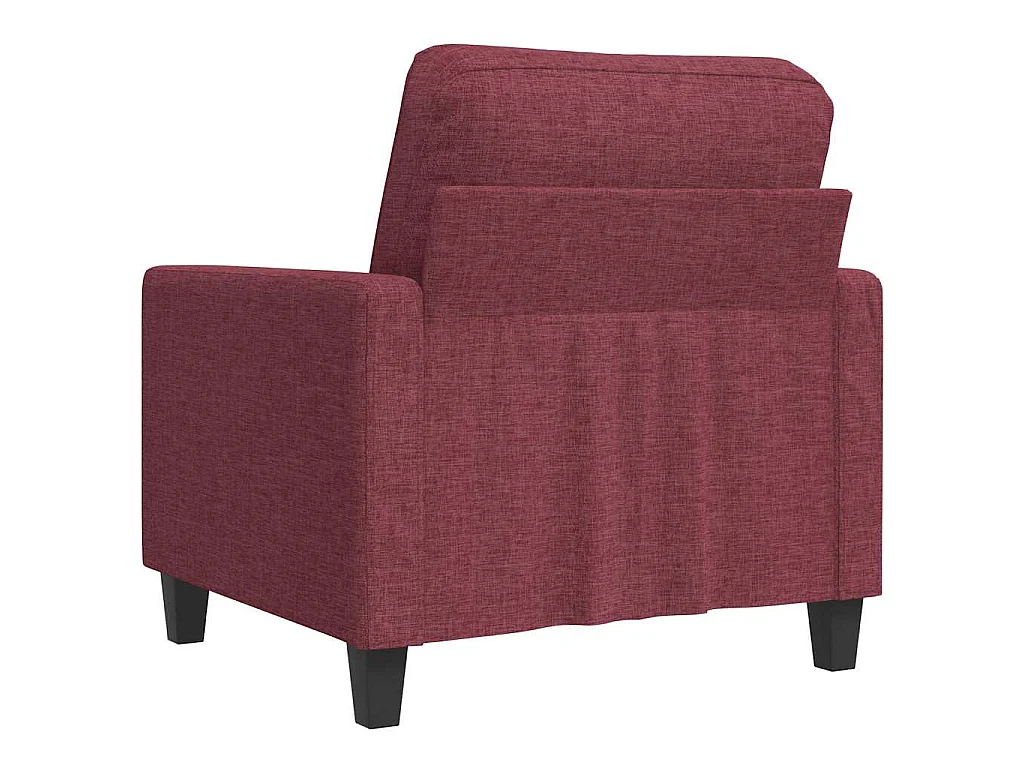 Poltrona 60 cm tecido vermelho tinto