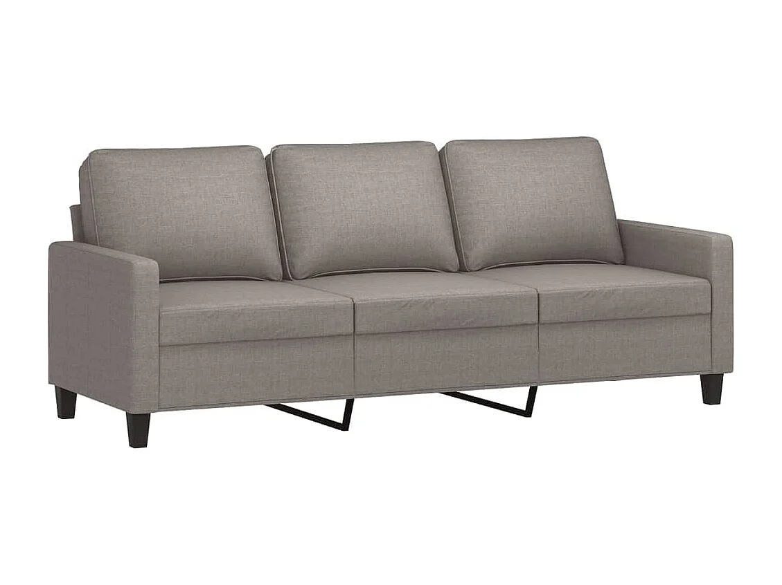 Ensemble de canapés 3 pcs avec coussins Taupe Tissu