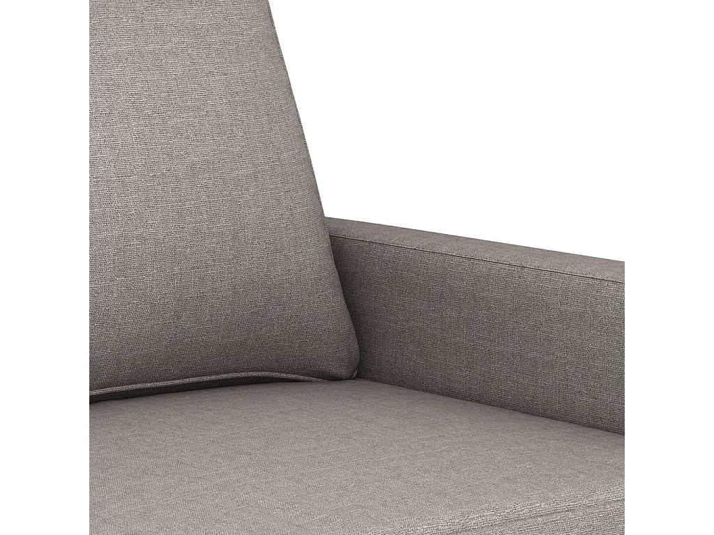 Ensemble de canapés 3 pcs avec coussins Taupe Tissu