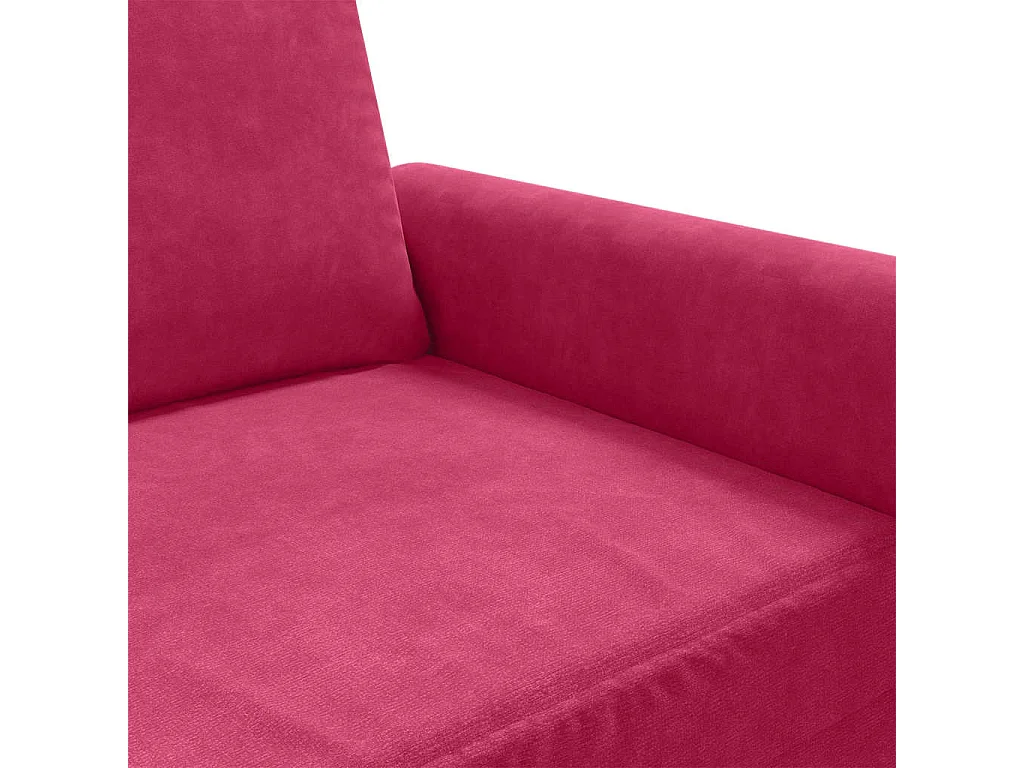 Poltrona Rosso Vino 60 cm Velluto