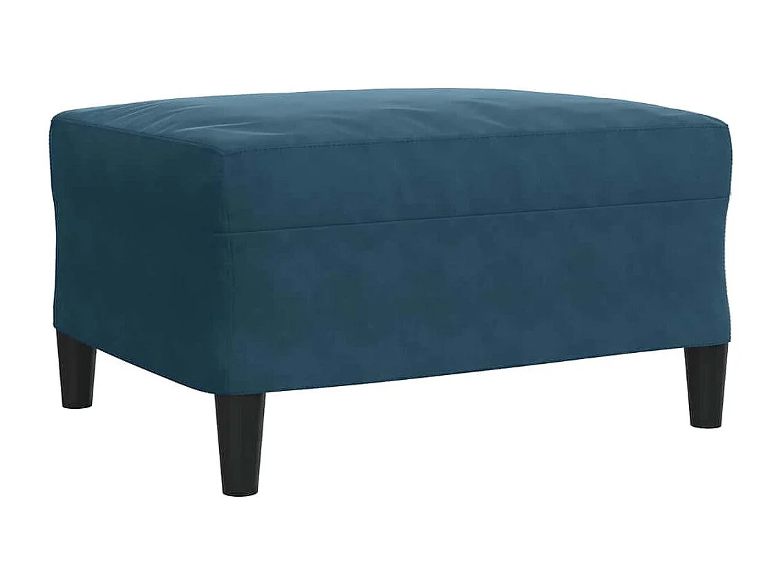 3-delige Loungeset met kussens fluweel blauw