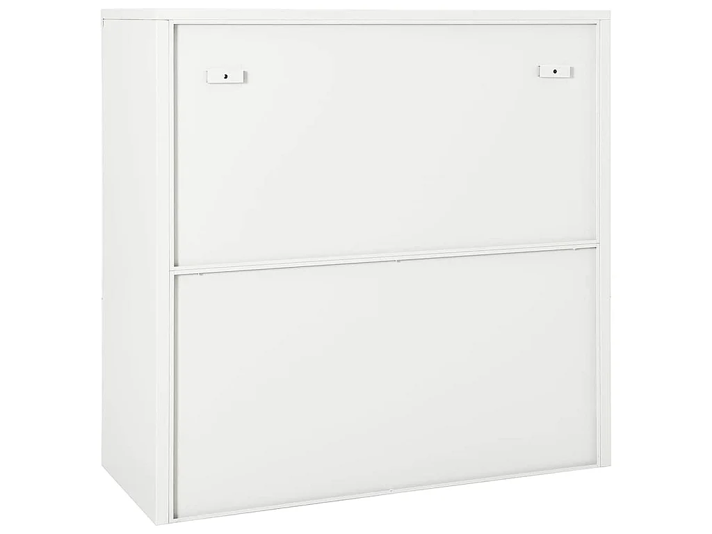 Armario con puerta corredera acero blanco 90x40x90 cm