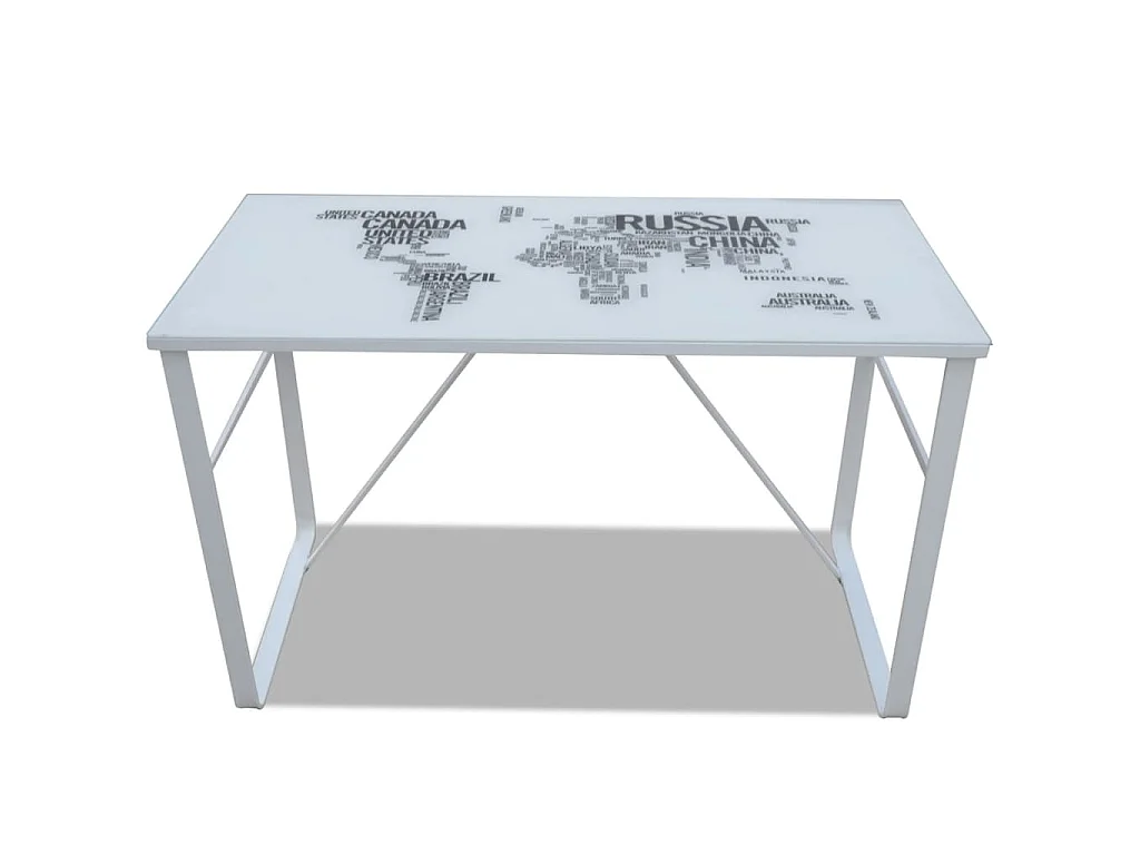 Scrivania Rettangolare con Modello Mappa