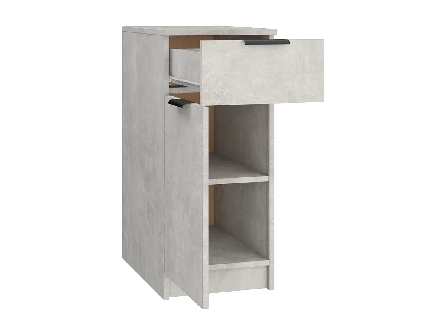 Armoire de bureau Gris béton 33,5x50x75 cm Bois d'ingénierie