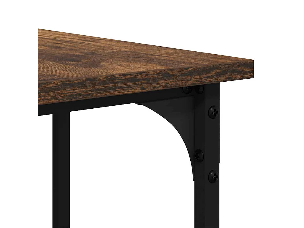 Schreibtisch Räuchereiche 139x139x75 cm Holzwerkstoff